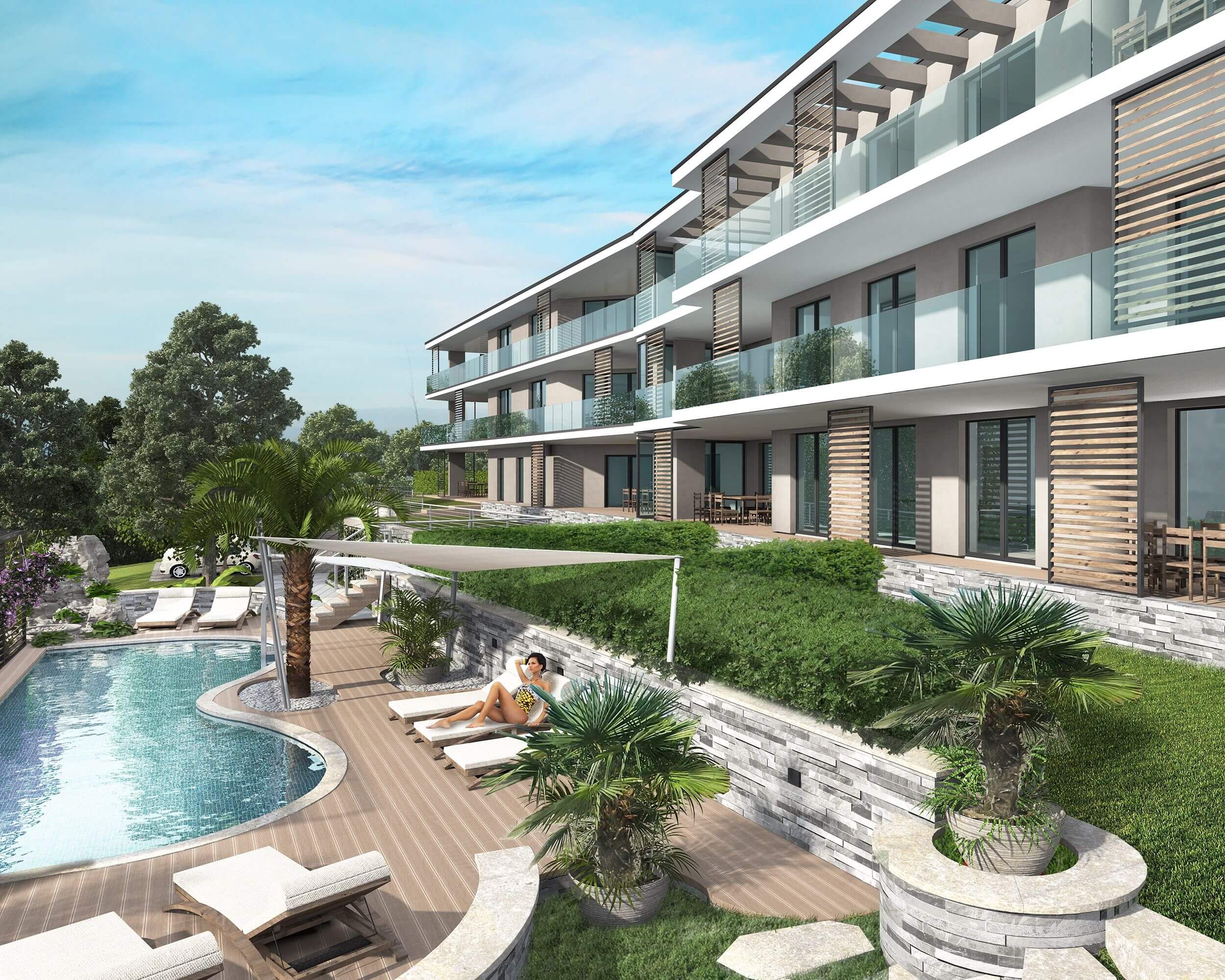 Green Resort building